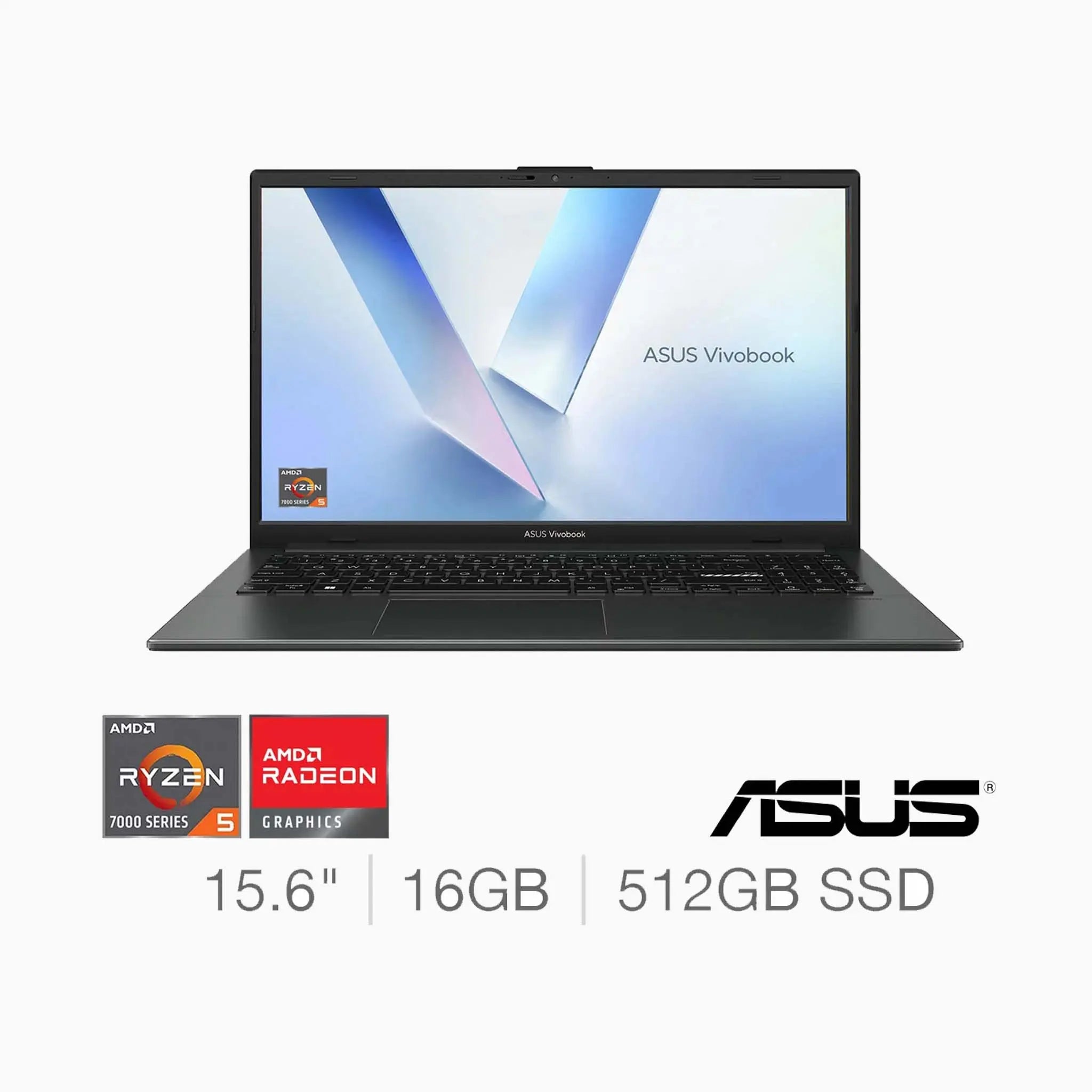 ASUS VivoBook Go 15.6" FHD Laptop Ryzen 5-7520U 16GB RAM 512GB SSD