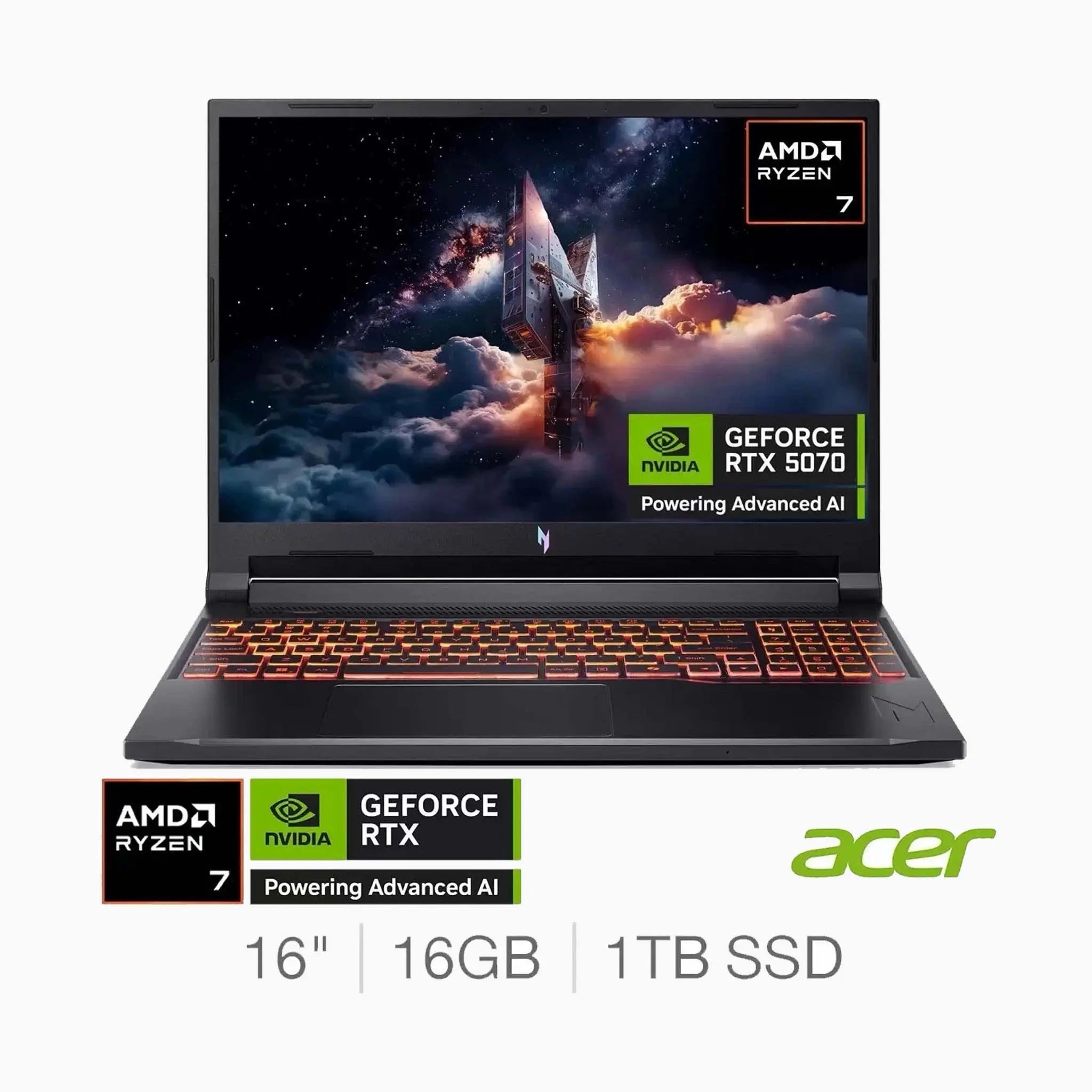 Acer Nitro V AMD Ryzen 7 16GB RAM 1TB SSD