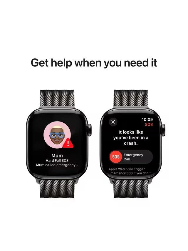 Apple Watch Series 10 42mm Natural Titanium GPS + Cellular Milanese Loop