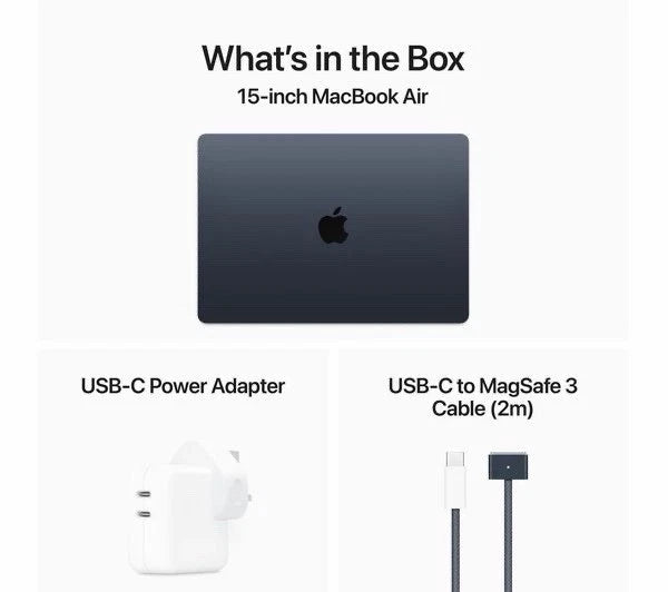 Apple MacBook Air 15.3" (2024) M3 256GB SSD Midnight MC9G4B/A