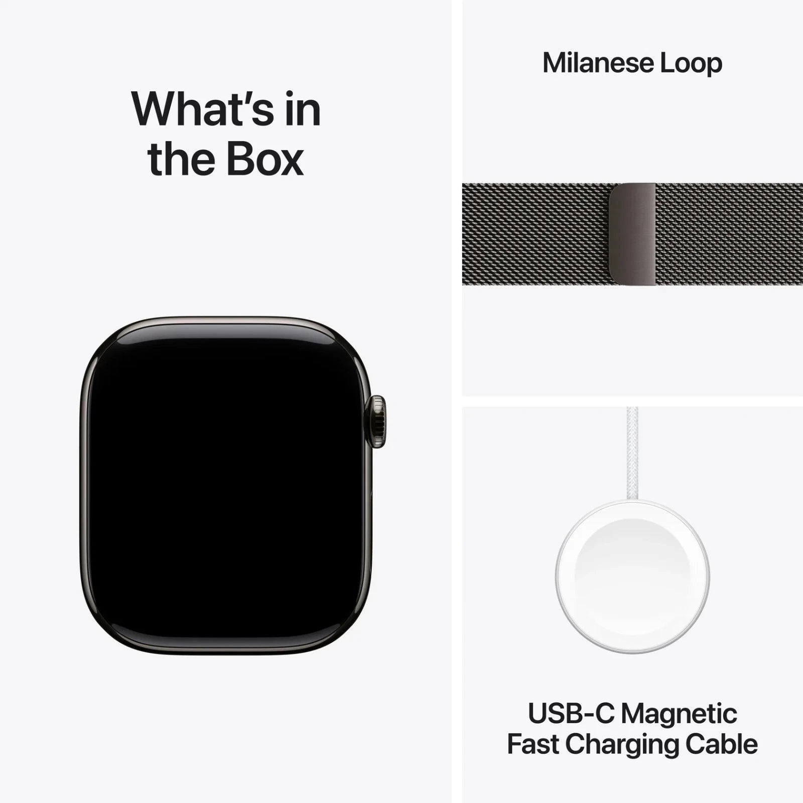 Apple Watch Series 10 42mm Natural Titanium GPS + Cellular Milanese Loop