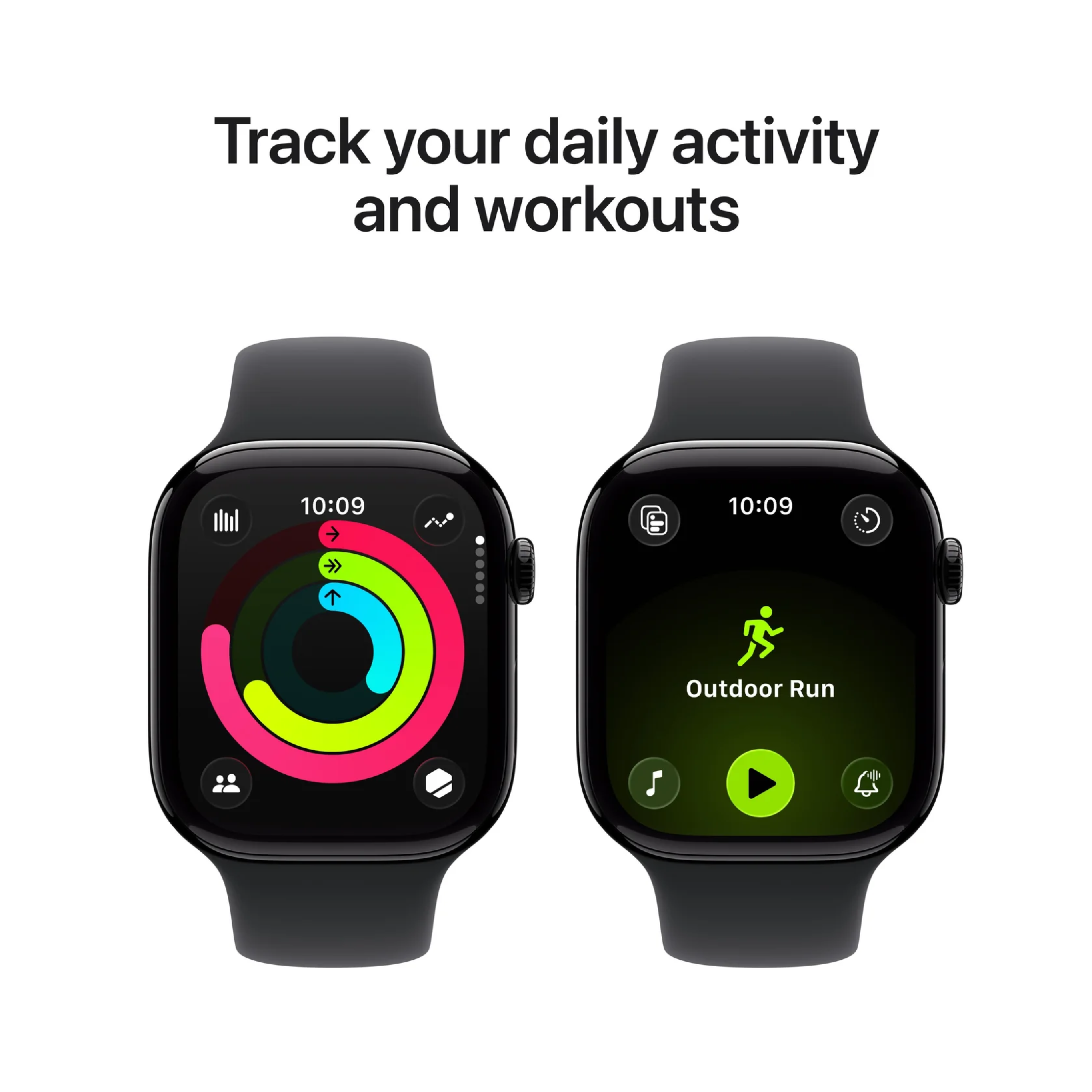 Apple Watch Series 11 46mm – Jet Black Aluminium (M/L, MEUX4MP/A, Model A3333)