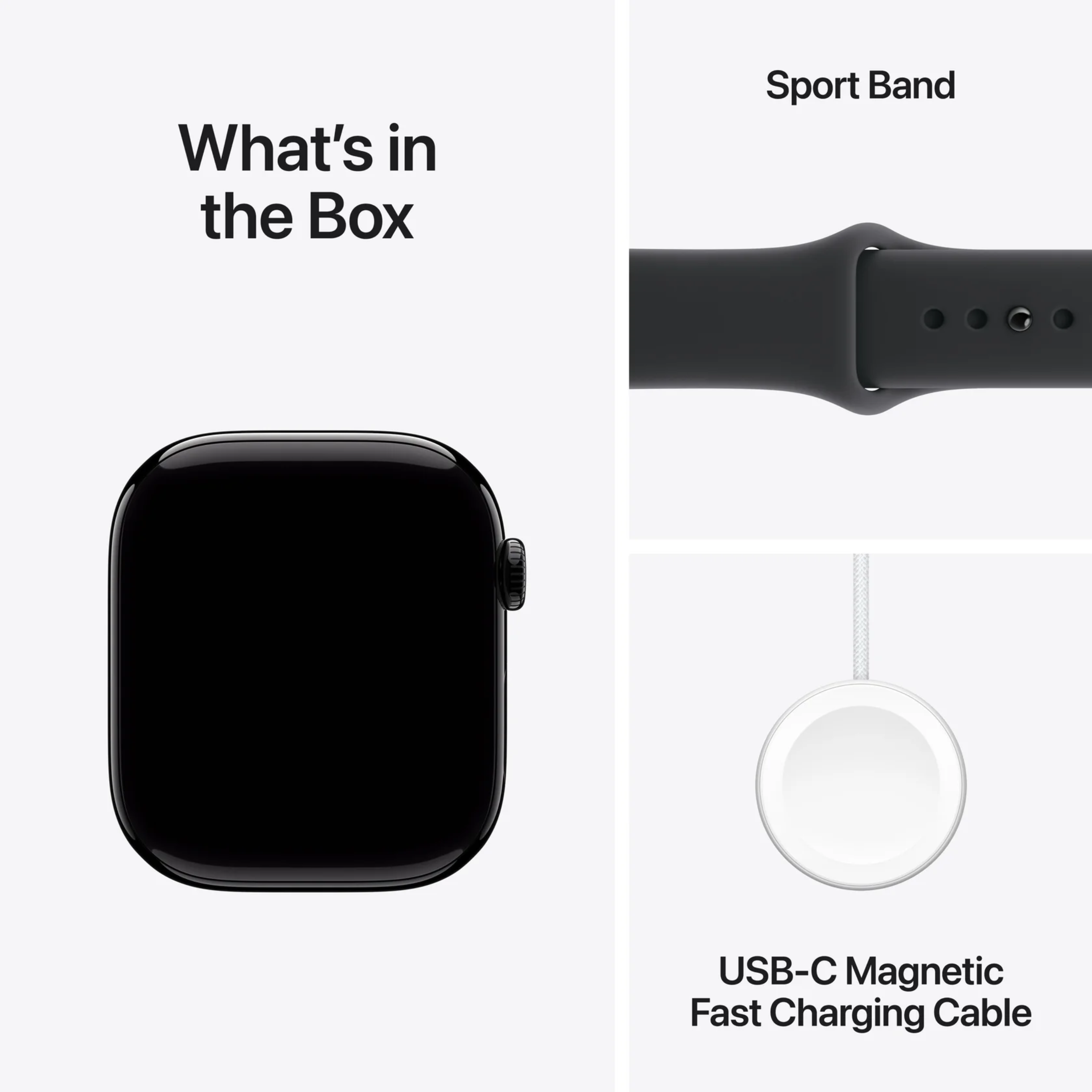 Apple Watch Series 11 46mm – Jet Black Aluminium (M/L, MEUX4MP/A, Model A3333)