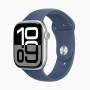 Apple Watch Series 10 46mm – Silver Aluminium (Denim Sport Band M/L)