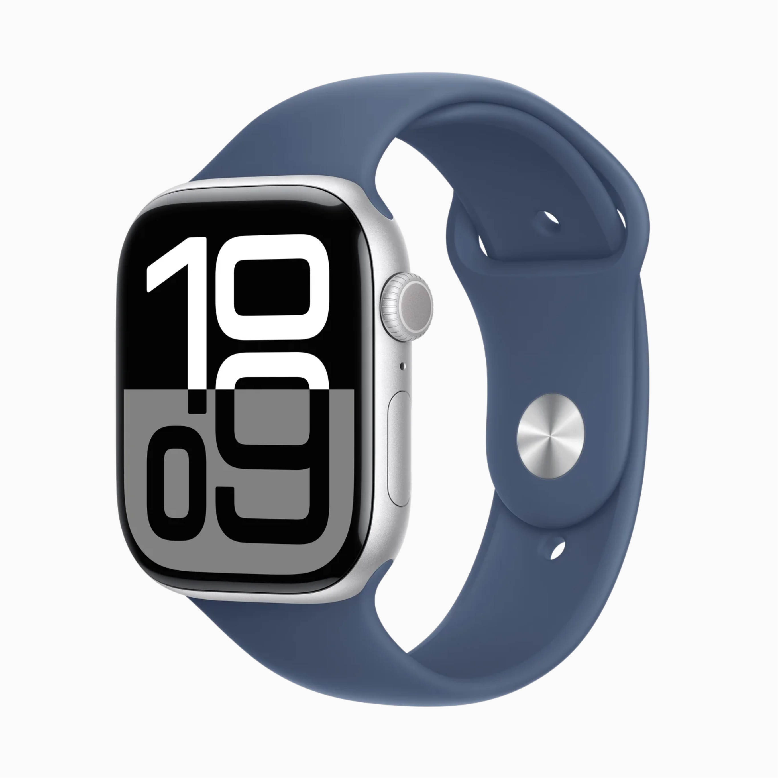 Apple Watch Series 10 46mm – Silver Aluminium (Denim Sport Band M/L)