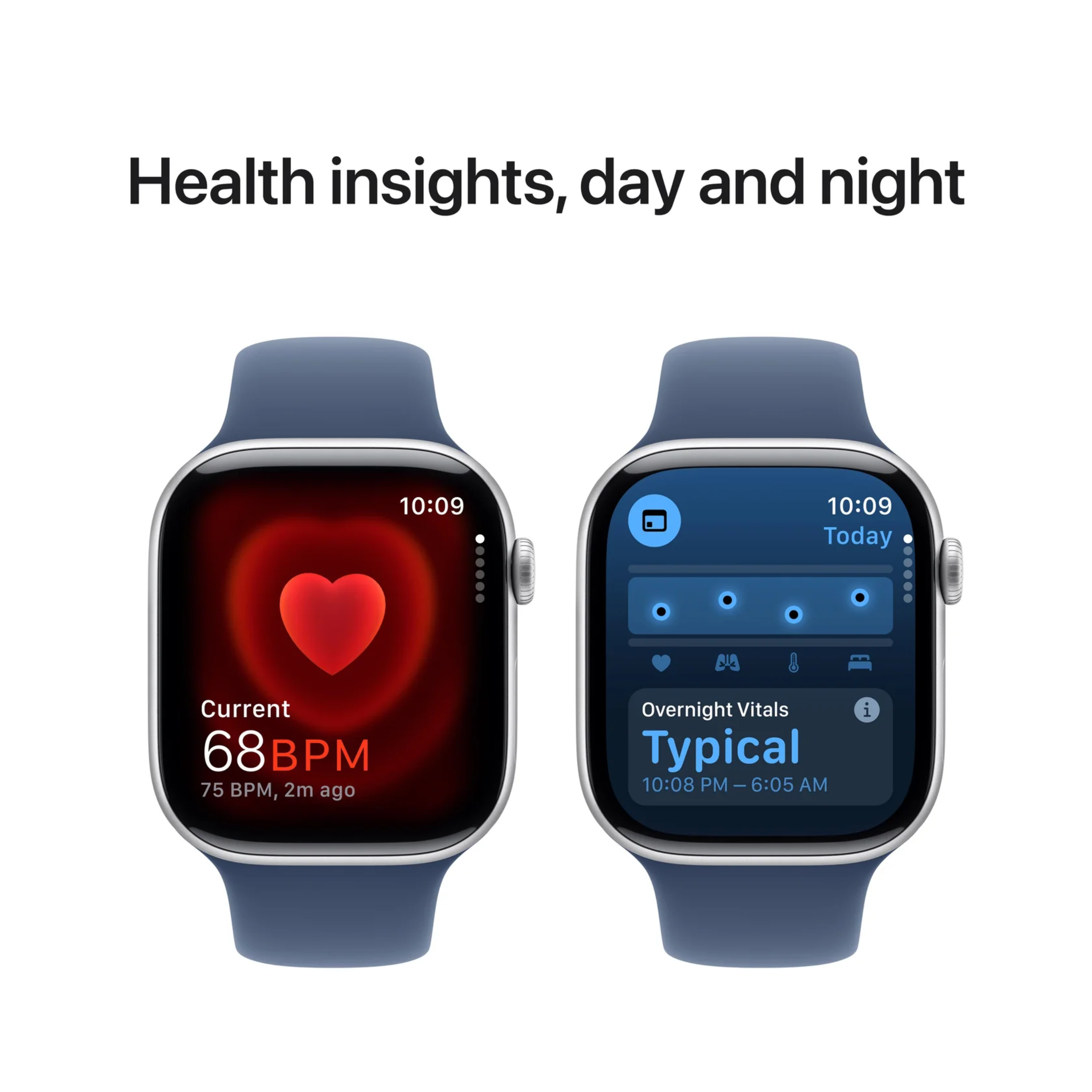 Apple Watch Series 10 46mm – Silver Aluminium (Denim Sport Band M/L)