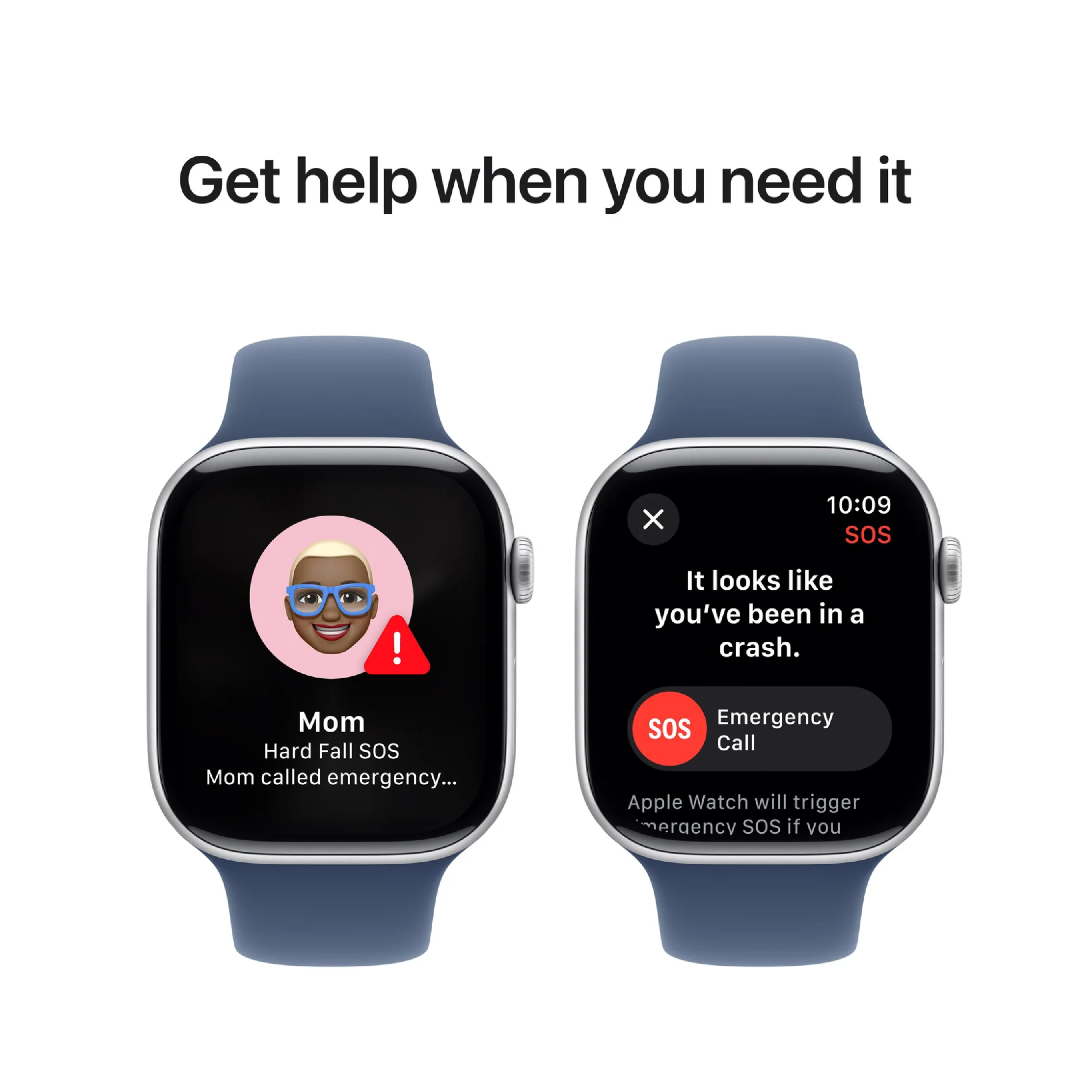 Apple Watch Series 10 46mm – Silver Aluminium (Denim Sport Band M/L)